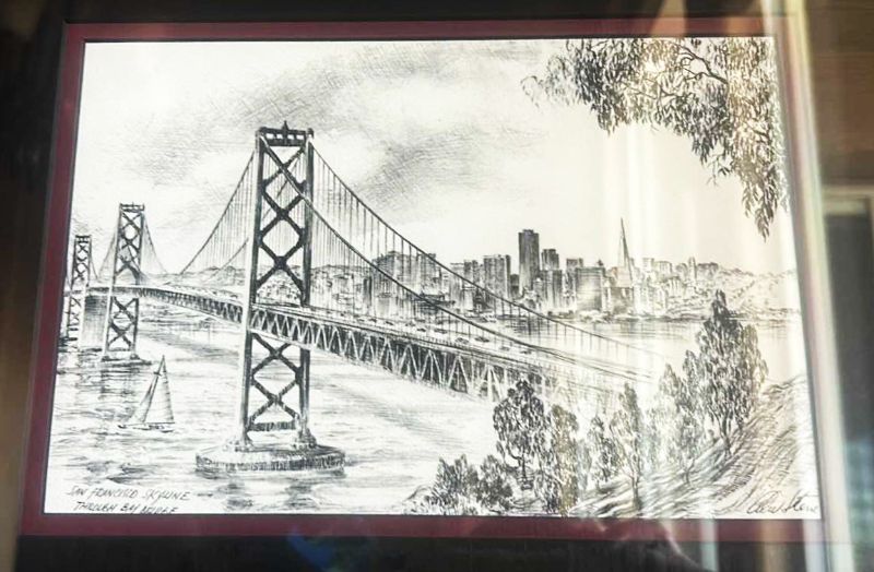 Photo 7 of FRAMED SAN FRANCISCO SKYLINE SIGNED ALEX STERN, ETCHING ARTWORK 11” X 16”