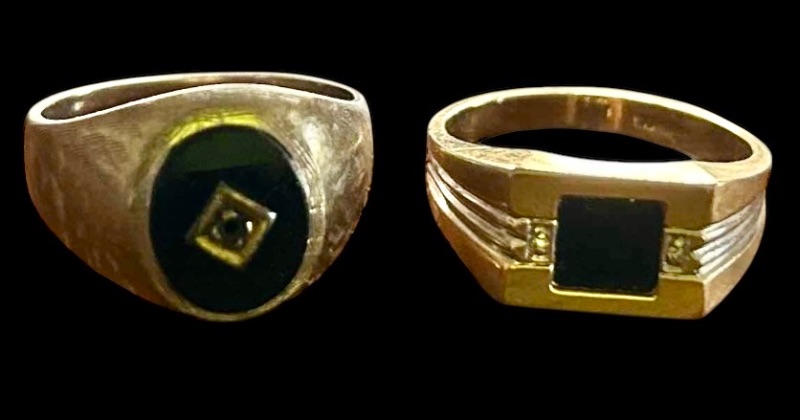 Photo 1 of 2 MENS 10K GOLD RINGS