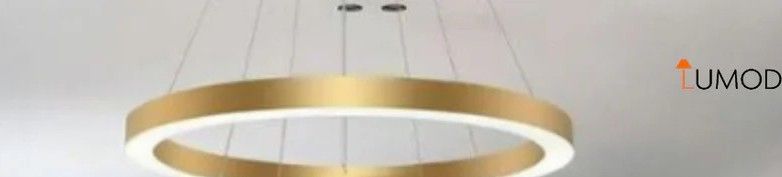 Photo 1 of NIB - FAYE GOLD ONE RING LED LUXURY CIRCULAR LIGHTING DIAMETER 40” LL-1100-MF