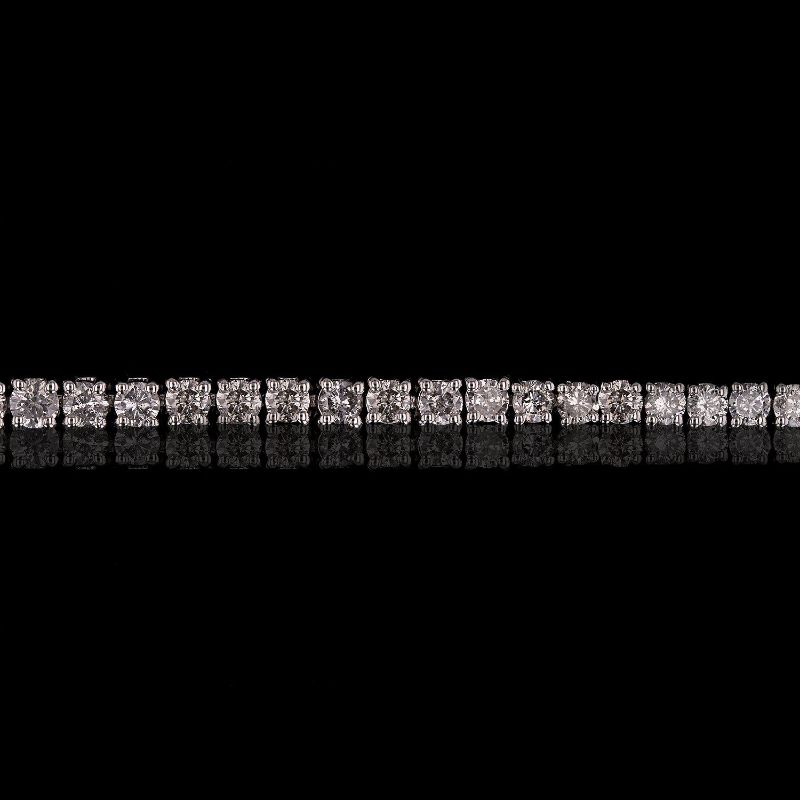 Photo 2 of 5.62ctw Diamond 14K White Gold Tennis Bracelet W/MSRP APPRAISAL BR005667
