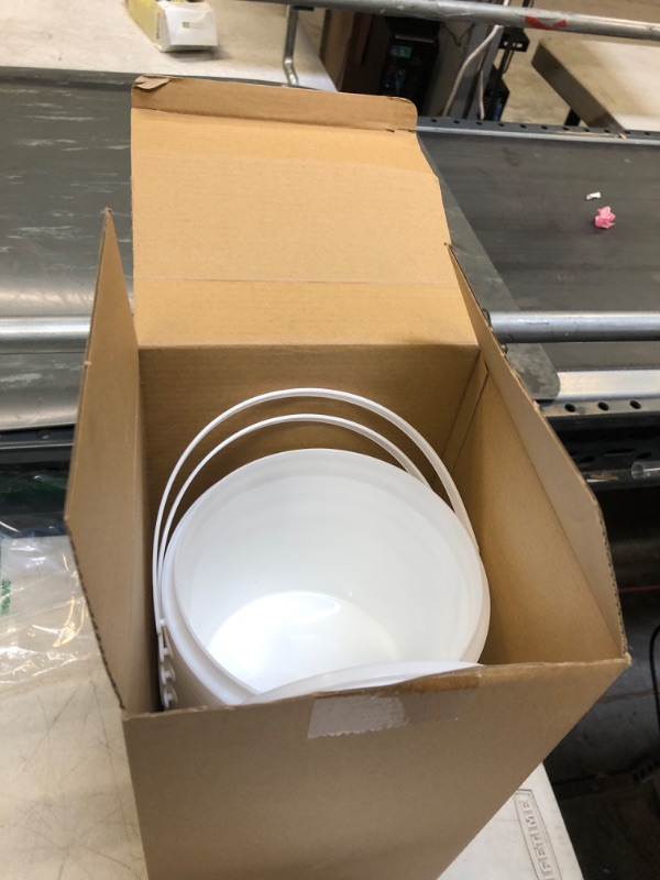 Photo 1 of 15 WHITE PLASTIC MINI BUCKETS 