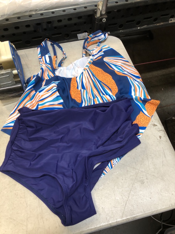 Photo 1 of 2 PC BLUE BIKINI SET ( SIZE:MED) 