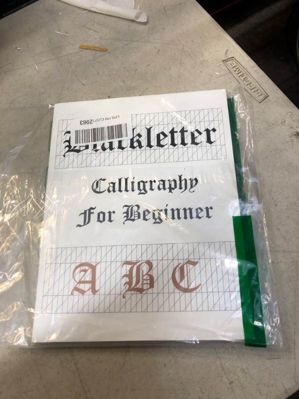 Photo 2 of Blackletter calligraphy for beginners a b c: gothic calligraphy workbook calligraphy books for adults