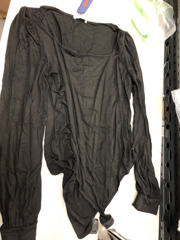 Photo 1 of Black Long Sleeve Bodysuit Size XXL