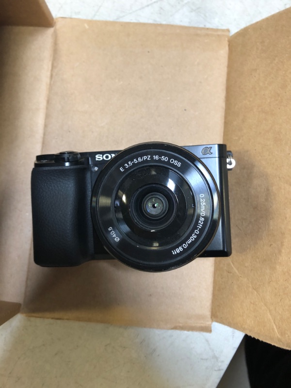 Photo 2 of Sony Alpha A6100 Mirrorless Camera with 16-50mm Zoom Lens, Black (ILCE6100L/B) w/ 16-50mm Lens