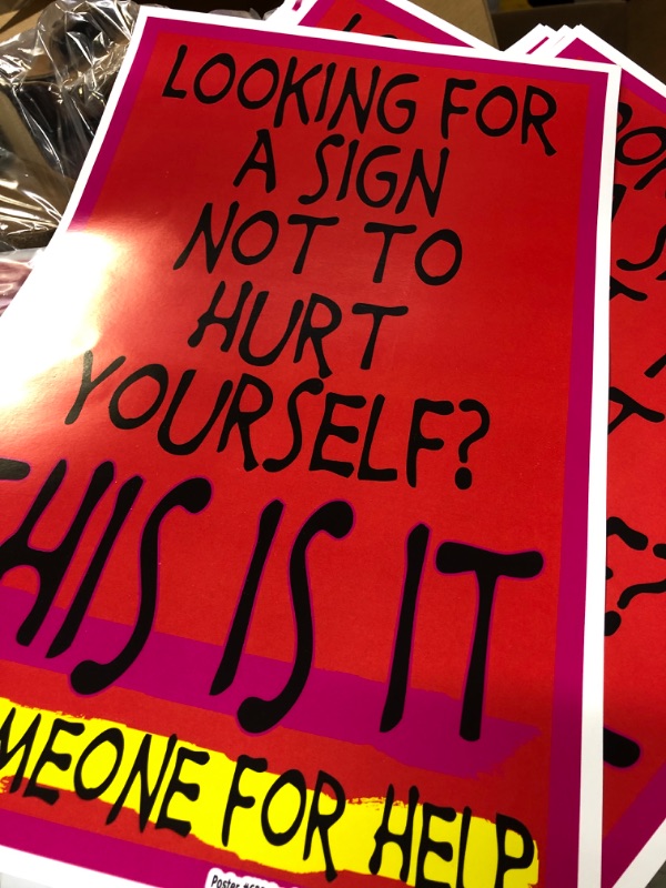 Photo 1 of Poster #633 Suicide, Self-Harm Prevention Poster