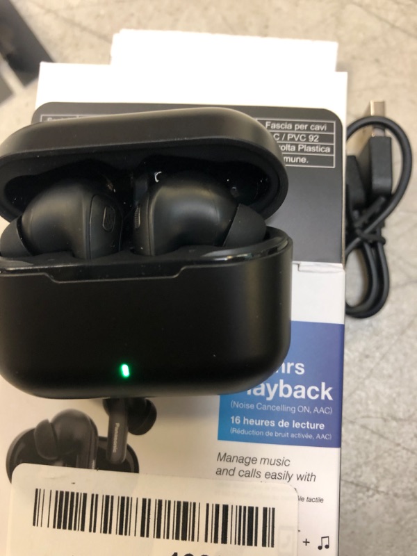 Photo 2 of Panasonic ErgoFit True Wireless Earbuds with Noise Cancelling, in Ear Headphones with XBS Powerful Bass, Bluetooth 5.3, Charging Case - RZ-B310W