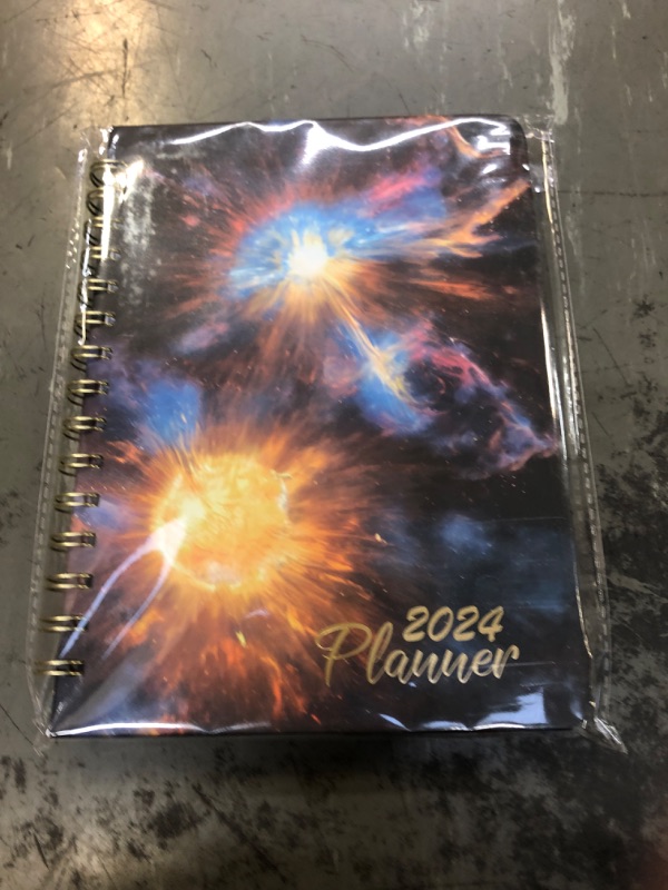 Photo 2 of 2024 School Planner, Planner 2024 Academic Year, Weekly and Monthly Planner Spiral Bound Hardcover 8.5 * 6.4"
