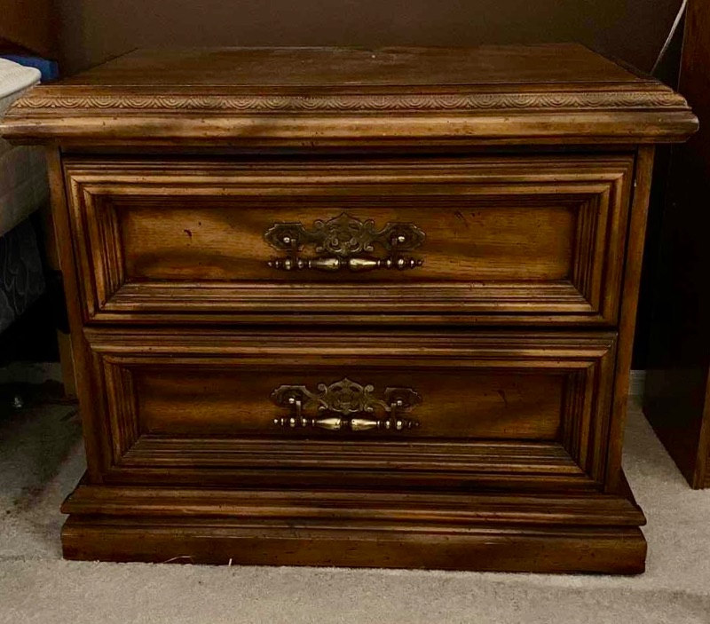 Photo 1 of VINTAGE 2 DRAWER NIGHTSTAND 28” X 16” H 23”
