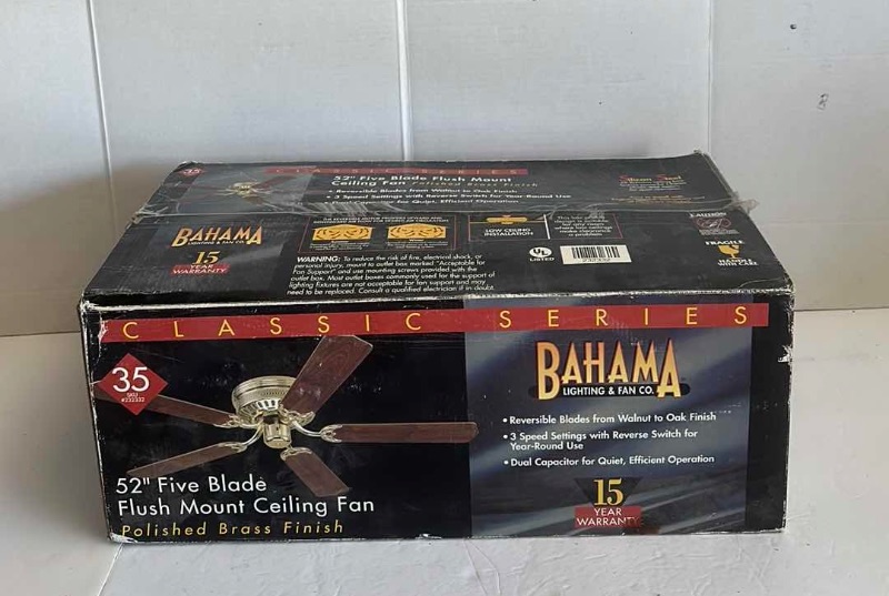 Photo 1 of NIB TOMMY BAHAMA 52” FAN 