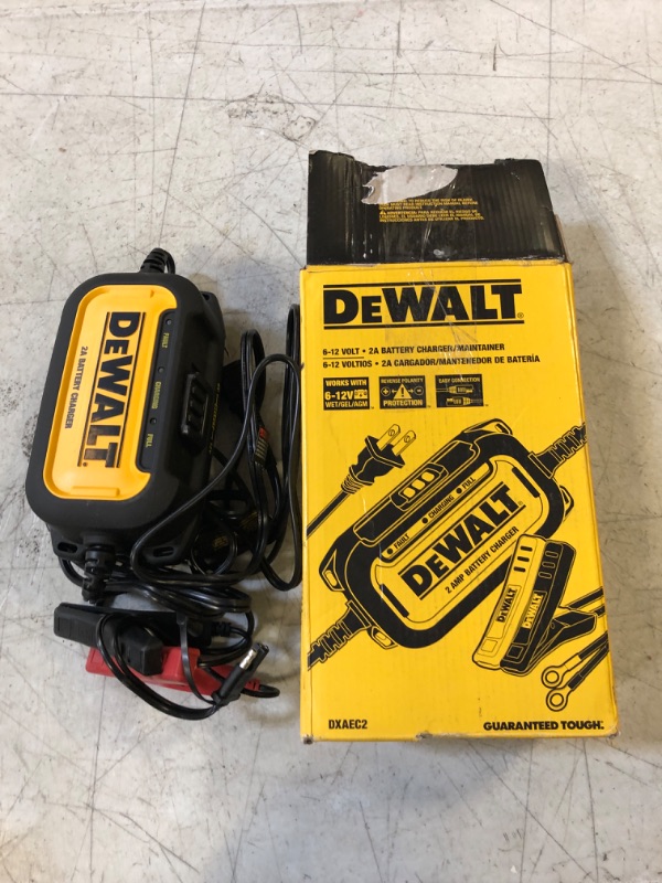 Photo 2 of DEWALT DXAEC2 DXAEC2 Professional 2-Amp Automotive Battery Charger and Maintainer