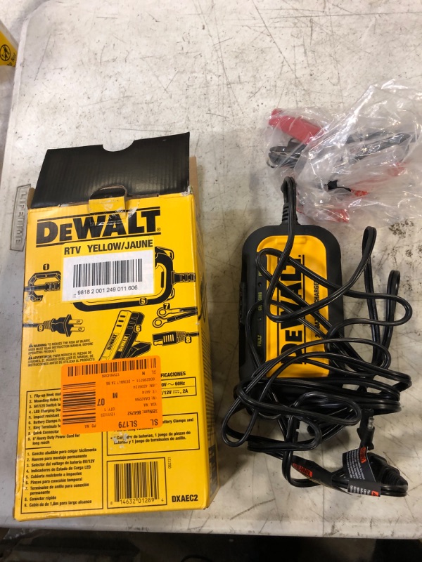 Photo 2 of DEWALT DXAEC2 DXAEC2 Professional 2-Amp Automotive Battery Charger and Maintainer