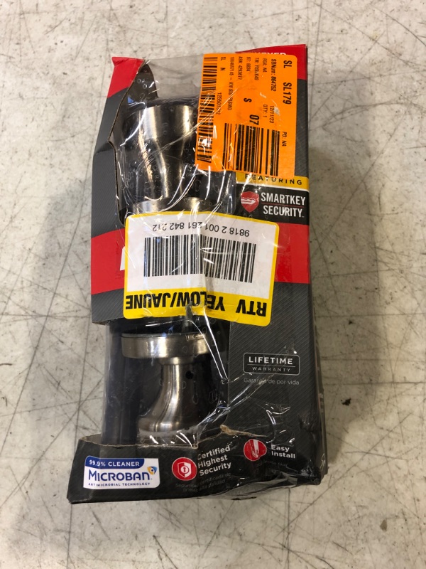 Photo 1 of Kwikset 97402-850 Signature Series 740PSK RDT 15 SMT Round Entry Door Lock, AAA Grade, Keyed Key, Zinc, Satin Nickel, Knob Handle