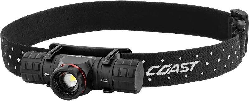 Photo 1 of Coast XPH30R 1200 Lumen USB-C Rechargeable Dual Power Headlamp with Twist Focus Beam and Magnetic Base
