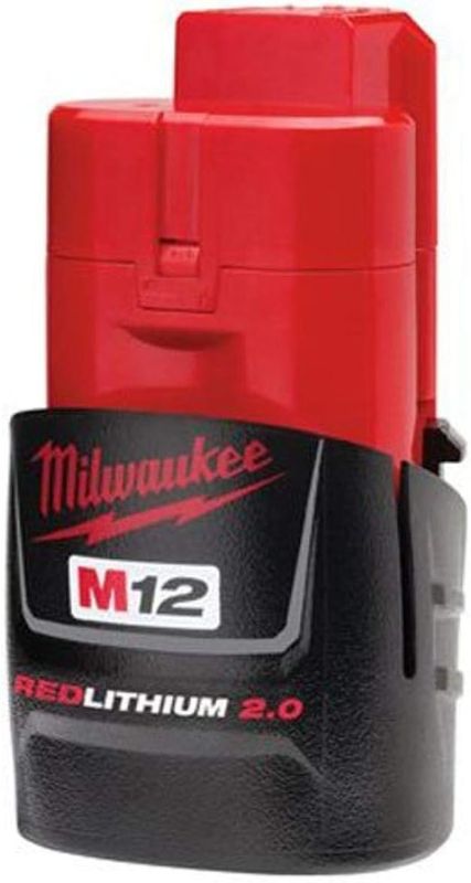 Photo 1 of Milwaukee 48-11-2420 M12 REDLITHIUM 2.0 Compact Battery Pack (1-Pack)
