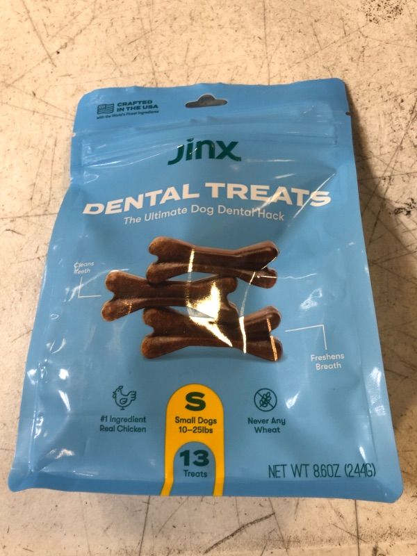 Photo 2 of  Jinx Chicken Flavored Small Dental Dog Treat Chew, 8.8 oz.