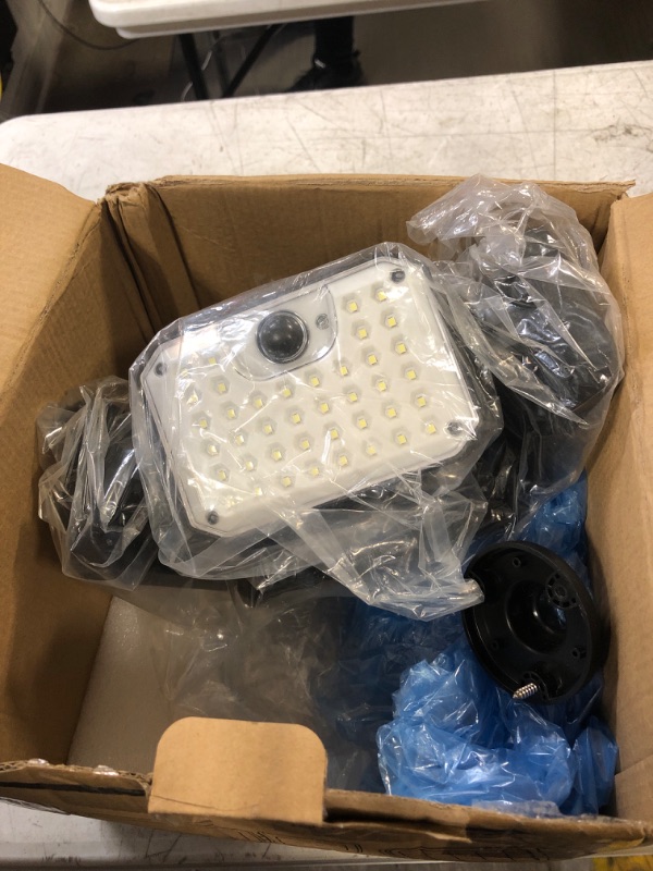 Photo 1 of LEPOWER 1600LM LED Solar Security Lights Motion Outdoor, Solar Motion Sensor Light, 5500K White Light, IP65 Waterproof Outdoor Flood Solar Light with 3 Adjustable Head for Yard, Garage