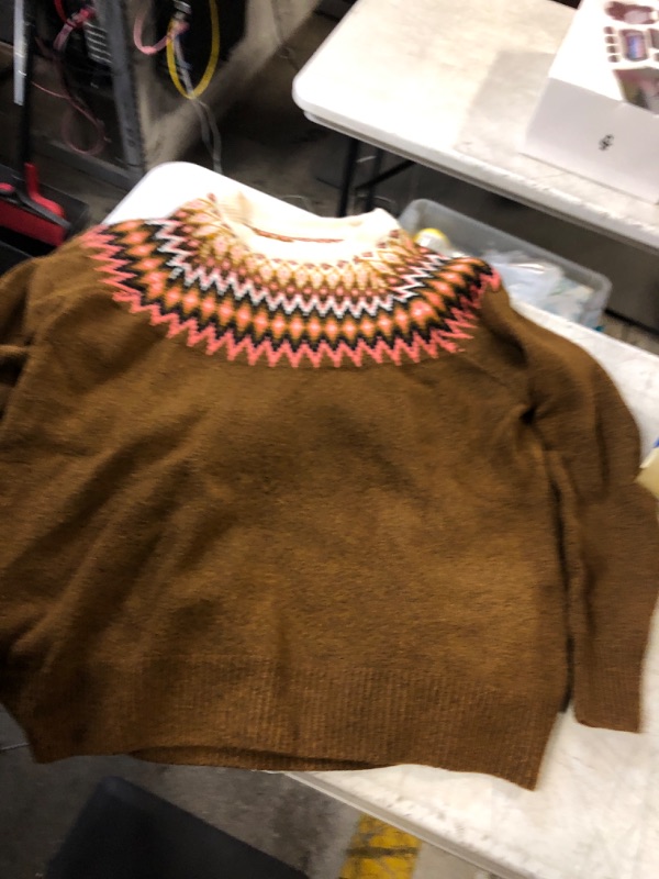 Photo 1 of Amazon Essentials Women's Soft-Touch Crewneck Novelty Sweater XL