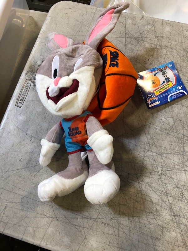 Photo 2 of Moose Toys Space Jam: a New Legacy - Transforming Plush - 12" Bugs Bunny Into a Soft Plush Basketball - Exclusive, Multicolor, (14591)
