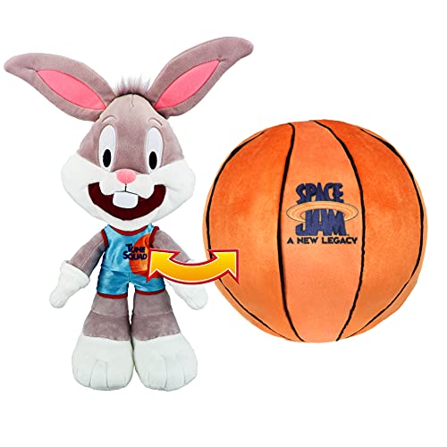 Photo 1 of Moose Toys Space Jam: a New Legacy - Transforming Plush - 12" Bugs Bunny Into a Soft Plush Basketball - Exclusive, Multicolor, (14591)
