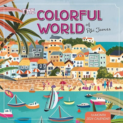 Photo 1 of The Colorful World of Rhi James 2024 Wall Calendar, 12" x 12"
