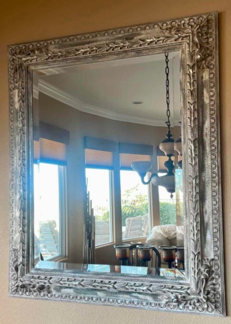 Photo 1 of FRAMED BEVELED WALL MIRROR 42”x52”