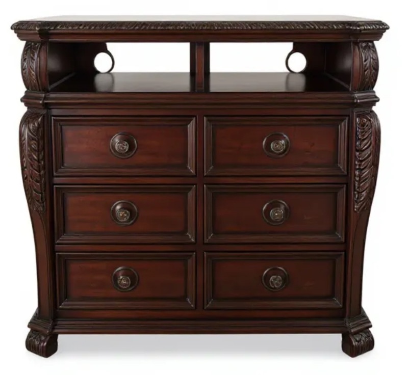Photo 1 of TRADITIONAL STYLE SOLID WOOD MEDIA CABINET 47 1/2” x 19” H39”
