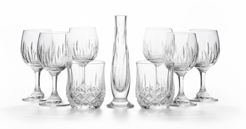 Photo 1 of CONTENTS OF CABINET - CRYSTAL STEMWARE AND MORE