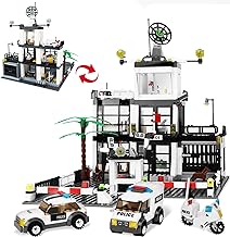 Photo 1 of City Police Station Building Set 631pcs -City Police Station & Car Building Blocks Set, City Police Sets Toy Building Bricks Kit, Gift for Boys Girls 6-12 (Compatible with Lego City Police Station)