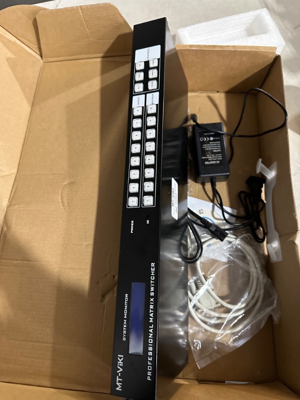 Photo 3 of MT-VIKI 4K HDMI Matrix Switch 8X8 Support Web GUI w/IR Remote, 4K@30Hz, 3.5mm Stereo Audio, Rack Mount Switcher & Splitter, EDID, RS232, LAN Port 8X8 4K30Hz