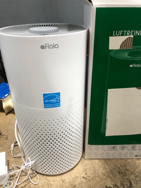 Photo 3 of Afloia Air Purifiers for Home Bedroom Large Room Up to 1076 Ft², True HEPA Filter Air Purifier for Pets Dust Pollen Allergies Dander Mold Odor Smoke, 22dB&7 Color Light, Kilo White
