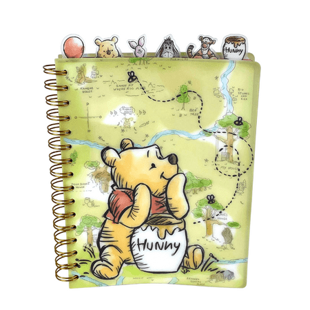 Photo 1 of Innovative Designs Disney Winnie the Pooh Tab Journal Notebook, Spiral Bound, 144 Lined Pages, 8 x 7 inches