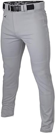 Photo 1 of Easton Rival+ Baseball Pant | Full Length/Semi-Relaxed Fit | Adult Sizes | Solid & Piped Options Grey XX-Large Solid