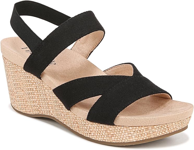 Photo 1 of LifeStride Women's Danita Strappy Wedge Sandals 8.5
