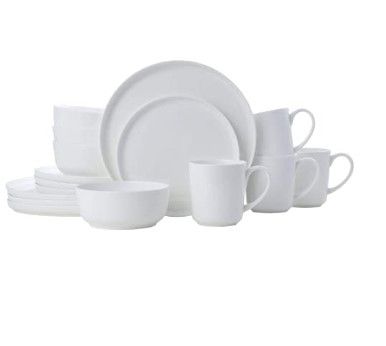 Photo 1 of *BROKEN PIECES* Mikasa Samantha Chip-Resistant 16 Piece Set, Service For 4, White 