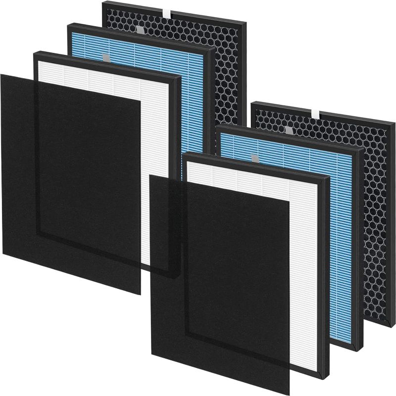 Photo 1 of 2-Set 10L Pro HEPA Filter Replacement Kit Compatible with Okaysou Airmax 10L Pro and Aiibot-A300 Air Cleaner Purifiers 2 Set