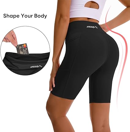 Photo 1 of APEXUP 2PACK YOGA SHORTS XS BLACK 