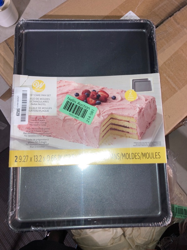 Photo 2 of (READ FULL POST) Wilton Easy Layers Sheet Cake Pan, 2-Piece Set, Rectangle Steel Sheet Pan