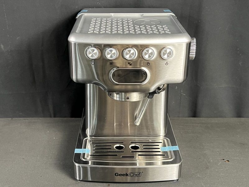 Photo 1 of Geek Chef GCF20E Espresso Machine 20 Bar W/ Milk Frother 1.8L Water Tank New