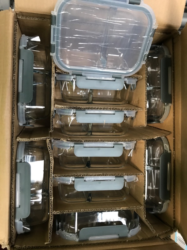 Photo 1 of 10 Glass Meal Prep Containers