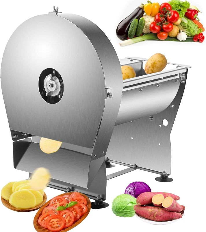 Photo 1 of Industrial Electric Fruit and Vegetable Slicer Shredder Potato Carrot Shredder Slicer
