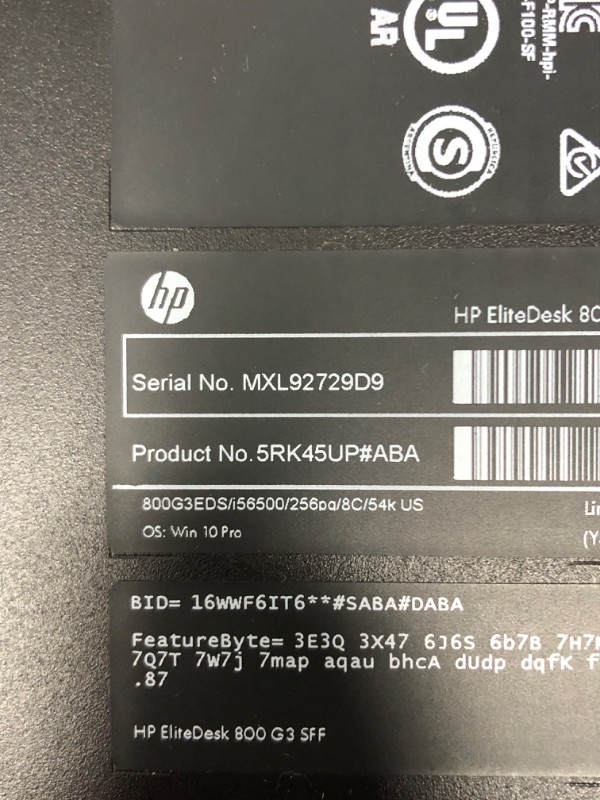 Photo 4 of HP EliteDesk 800 G3 SFF Desktop Intel i7-6700 UP to 4.00GHz 32GB DDR4 New 1TB NVMe M.2 SSD Built in WiFi BT Dual Monitor Wireless Keyboard & Mouse Support Win10 Pro