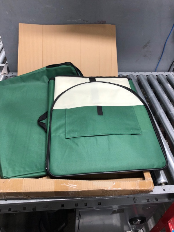 Photo 1 of Go Pet Club 24" Rounded Top Soft Collapsible Dog Crate, Portable Pet Carrier, Thick Padded Pet Travel Crate for Indoor & Outdoor, Soft Sided Pet Foldable Kennel Cage with Durable Mesh Windows, Green AG24 Green 24 IN