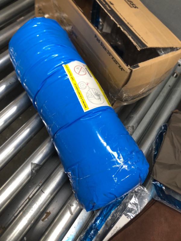 Photo 1 of Dogbed4less Premium Gel Memory Foam Dog Bed, Durable Denim Cover with Waterproof Liner and Extra Pet Bed Case, 35"X20"X4" Small to Medium Pet 35X20X4 Inch Small Medium Denim in Blue