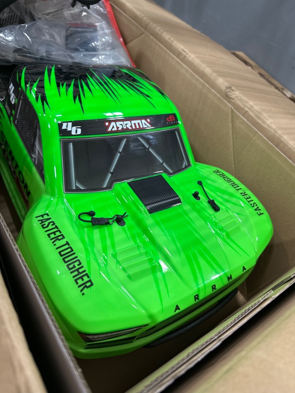 Photo 5 of ARRMA RC Truck 1/10 SENTON 4X2 Boost MEGA 550 Brushed Short Course Truck RTR (Batteries and Charger Not Included), Green, ARA4103V4T1