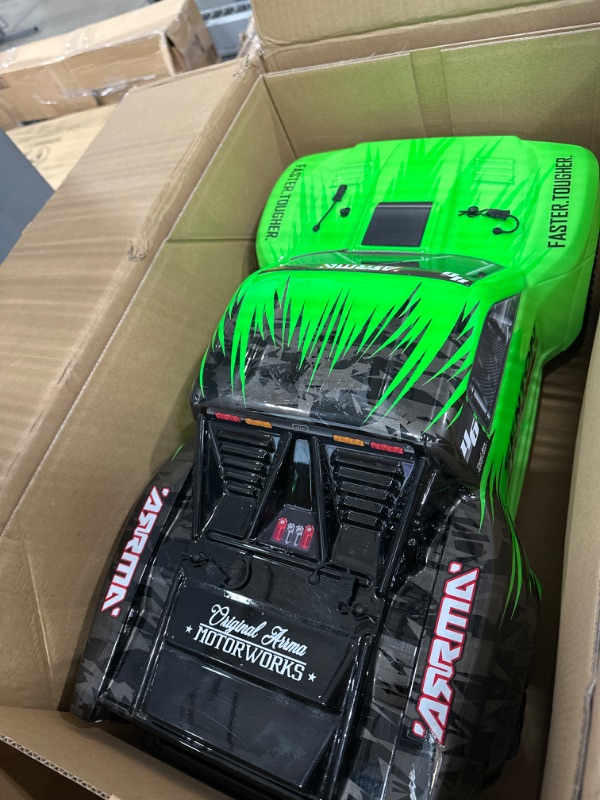 Photo 3 of ARRMA RC Truck 1/10 SENTON 4X2 Boost MEGA 550 Brushed Short Course Truck RTR (Batteries and Charger Not Included), Green, ARA4103V4T1