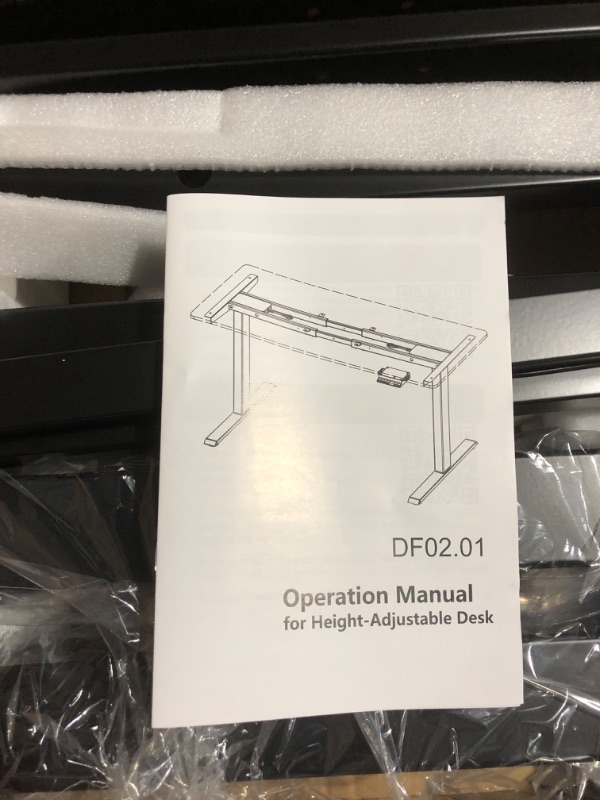 Photo 4 of ***MISSING PARTS - SEE COMMENTS***
TOPSKY Dual Motor Electric Adjustable Standing Computer Desk for Home and Office (Black Frame only)