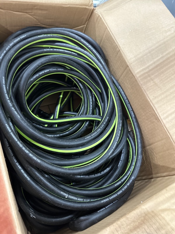 Photo 1 of 100FT GARDEN HOSE BLACK WITH GREEN 