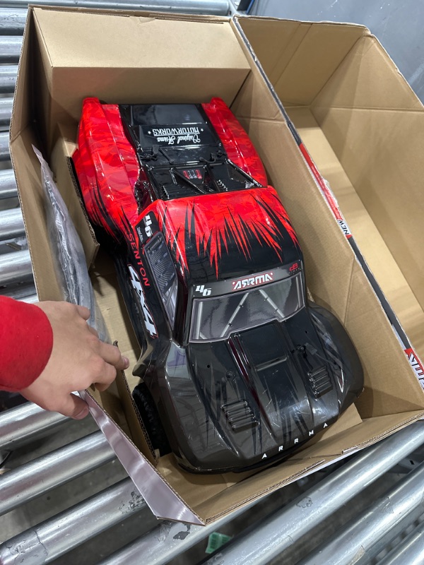 Photo 2 of ARRMA 1/10 SENTON 4X4 V3 MEGA 550 Brushed Short Course RC Truck RTR (Transmitter, Receiver, NiMH Battery and Charger Included), Red, ARA4203V3T1