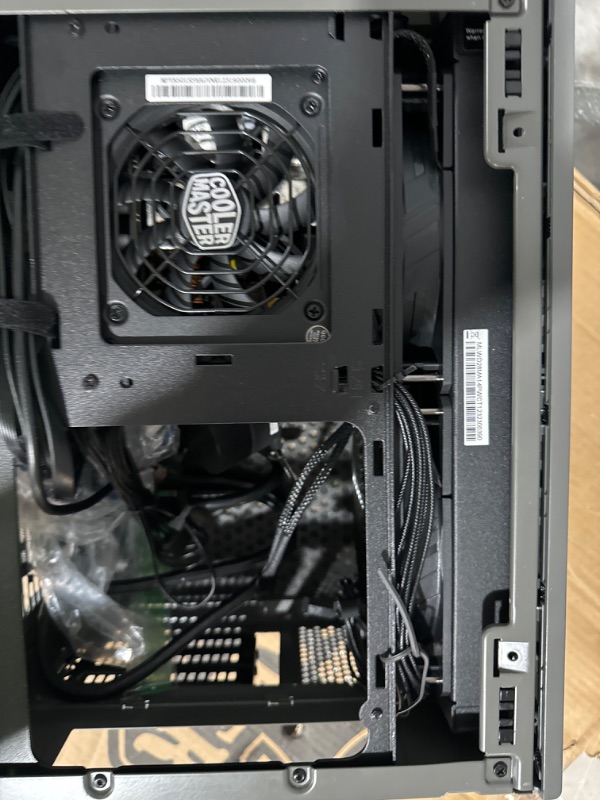 Photo 8 of Cooler Master NR200P MAX SFF Small Form Factor Mini-ITX Case with Custom 280mm AIO, 850W SFX Gold PSU, Triple-slot GPU, Premium PCIe Gen4 Riser, Tempered Glass or Vented Panel Option Black/Grey NR200P MAX